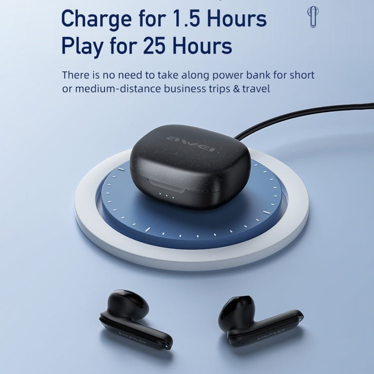 awei T66 ENC Noise Reduction TWS Bluetooth Earbuds