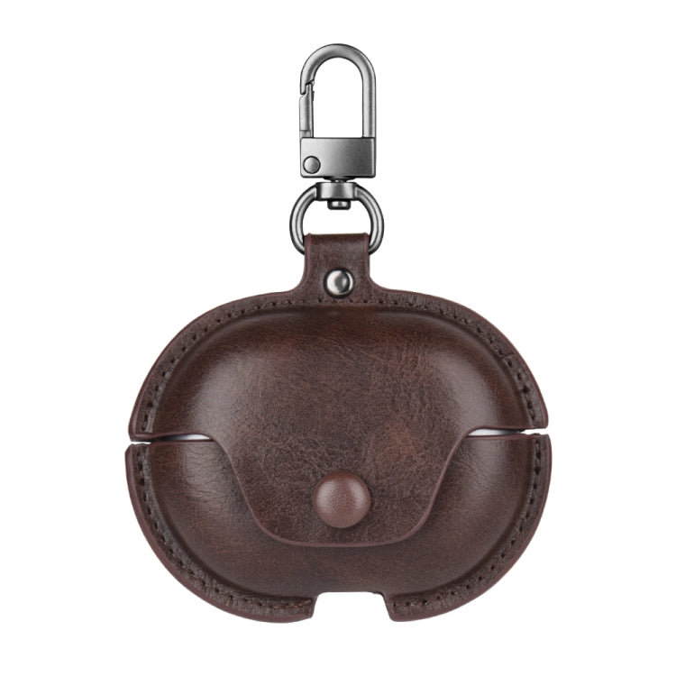 Business Leather Earphone Protective Case with Hook