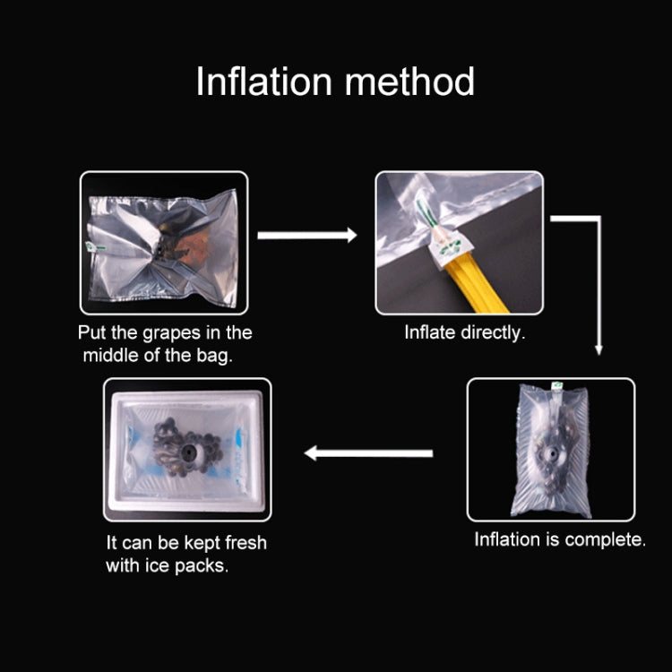 100pcs / Pack Grape Inflatable Bag Express Fruit Protective Bag Packaging Bag, 20x25cm, 20x30cm, 25x30cm, 25x35cm, 25x40cm, 30x35cm, 30x40cm, 35x45cm, 30x50cm, 35x50cm