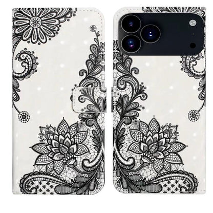 Oil Embossed 3D Drawing Leather Phone Case, For iPhone 17 Pro Max, For iPhone 17 Pro, For iPhone 17, For iPhone Air, For iPhone 16 Pro Max, For iPhone 16 Pro, For iPhone 16 Plus, For iPhone 16, For iPhone 15 Pro Max