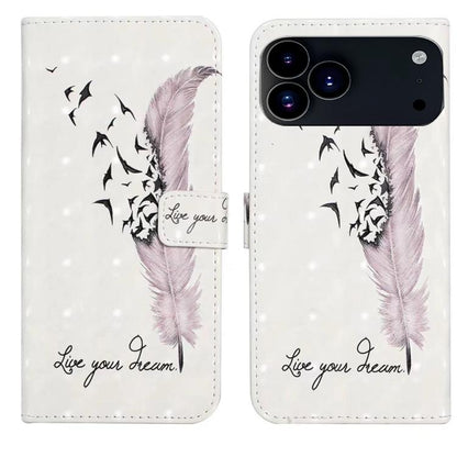 Oil Embossed 3D Drawing Leather Phone Case, For iPhone 17 Pro Max, For iPhone 17 Pro, For iPhone 17, For iPhone Air, For iPhone 16 Pro Max, For iPhone 16 Pro, For iPhone 16 Plus, For iPhone 16, For iPhone 15 Pro Max