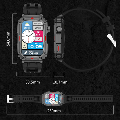 CF26 1.57inch BT5.2 Smart Bracelet Support Sleep Detection, Silicone Strap