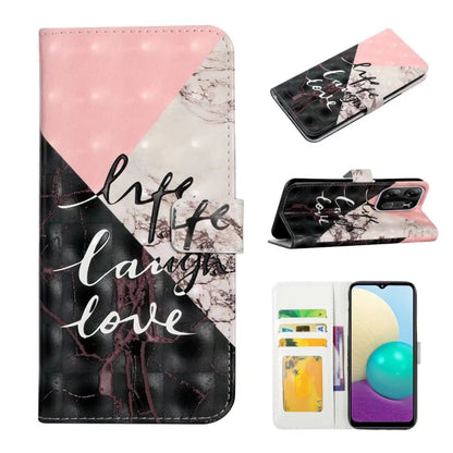 Oil Embossed 3D Drawing Leather Phone Case, For Tecno Spark Go 2023