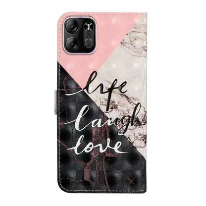 Oil Embossed 3D Drawing Leather Phone Case, For Tecno Spark Go 2023