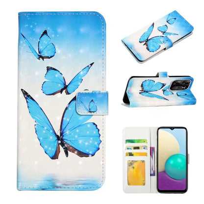Oil Embossed 3D Drawing Leather Phone Case, For Tecno Spark Go 2023