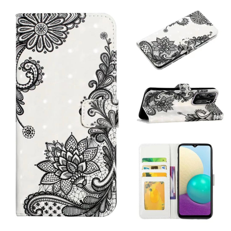 Oil Embossed 3D Drawing Leather Phone Case, For Tecno Spark Go 2023