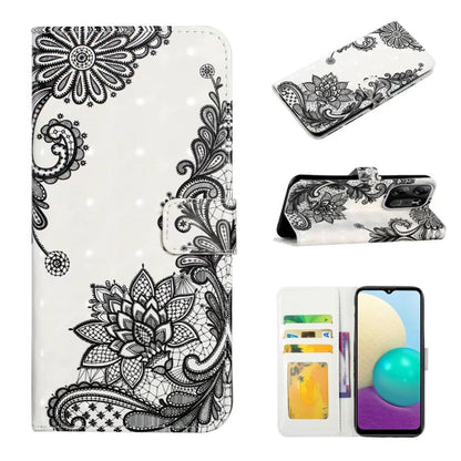 Oil Embossed 3D Drawing Leather Phone Case, For Tecno Spark Go 2023