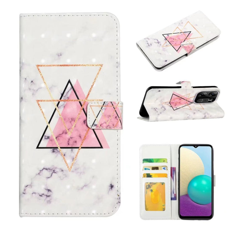 Oil Embossed 3D Drawing Leather Phone Case, For Tecno Spark Go 2023