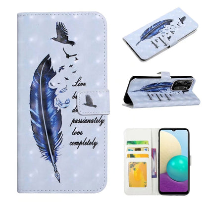 Oil Embossed 3D Drawing Leather Phone Case, For Tecno Spark Go 2023