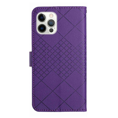 Rhombic Grid Texture Leather Phone Case