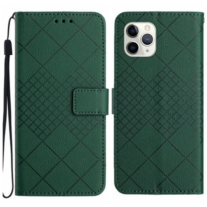 Rhombic Grid Texture Leather Phone Case