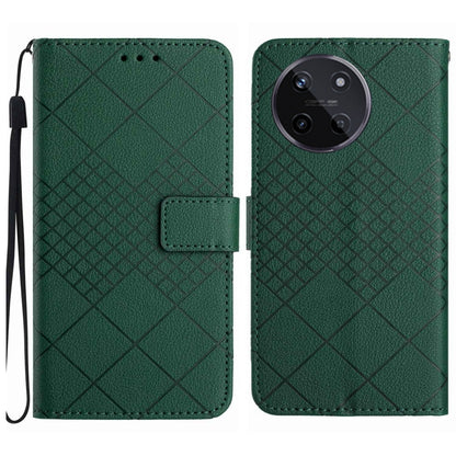 Rhombic Grid Texture Leather Phone Case, For Realme C63 5G, For Realme 12 5G Global, For Realme 12+ Global, For Realme 12 Pro/12 Pro+ Global, For Realme C67 4G, For Realme 11 4G Global, For Realme C53 / C51 / Narzo N53, For Realme 11 5G Global         ...