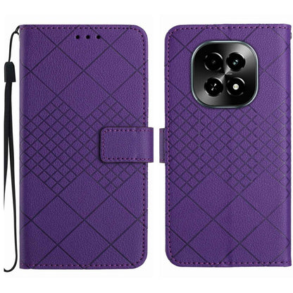 Rhombic Grid Texture Leather Phone Case, For Realme C63 5G, For Realme 12 5G Global, For Realme 12+ Global, For Realme 12 Pro/12 Pro+ Global, For Realme C67 4G, For Realme 11 4G Global, For Realme C53 / C51 / Narzo N53, For Realme 11 5G Global         ...