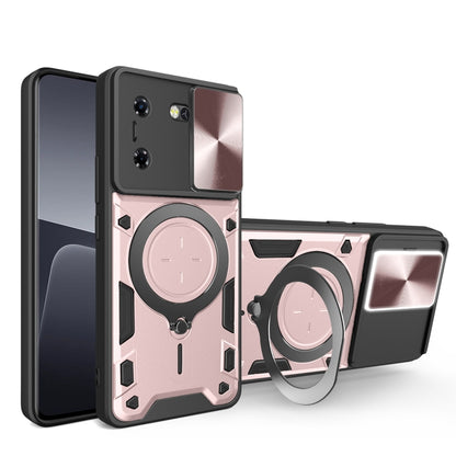 CD Texture Sliding Camshield Magnetic Holder Phone Case, For Tecno Pova 8 5G, For Tecno Spark 50 5G, For Tecno Spark 50 4G, For Tecno Camon 50 Pro 4G, For Tecno Pova 6 Neo 4G, For Tecno Pova 6 4G, For Tecno Camon 30 Pro 5G, For Tecno Camon 30 4G / 5G  ...