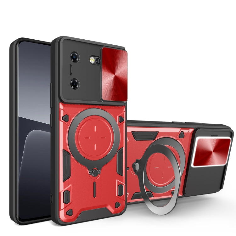 CD Texture Sliding Camshield Magnetic Holder Phone Case, For Tecno Pova 8 5G, For Tecno Spark 50 5G, For Tecno Spark 50 4G, For Tecno Camon 50 Pro 4G, For Tecno Pova 6 Neo 4G, For Tecno Pova 6 4G, For Tecno Camon 30 Pro 5G, For Tecno Camon 30 4G / 5G  ...
