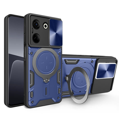 CD Texture Sliding Camshield Magnetic Holder Phone Case, For Tecno Pova 8 5G, For Tecno Spark 50 5G, For Tecno Spark 50 4G, For Tecno Camon 50 Pro 4G, For Tecno Pova 6 Neo 4G, For Tecno Pova 6 4G, For Tecno Camon 30 Pro 5G, For Tecno Camon 30 4G / 5G  ...