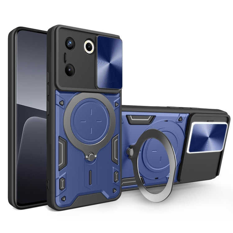 CD Texture Sliding Camshield Magnetic Holder Phone Case, For Tecno Pova 8 5G, For Tecno Spark 50 5G, For Tecno Spark 50 4G, For Tecno Camon 50 Pro 4G, For Tecno Pova 6 Neo 4G, For Tecno Pova 6 4G, For Tecno Camon 30 Pro 5G, For Tecno Camon 30 4G / 5G  ...
