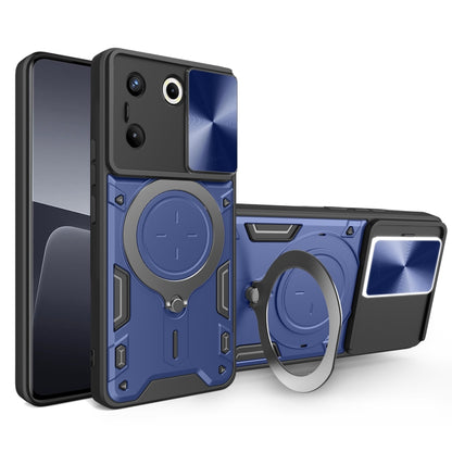 CD Texture Sliding Camshield Magnetic Holder Phone Case, For Tecno Pova 8 5G, For Tecno Spark 50 5G, For Tecno Spark 50 4G, For Tecno Camon 50 Pro 4G, For Tecno Pova 6 Neo 4G, For Tecno Pova 6 4G, For Tecno Camon 30 Pro 5G, For Tecno Camon 30 4G / 5G  ...