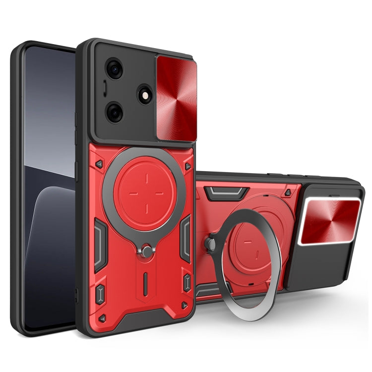 CD Texture Sliding Camshield Magnetic Holder Phone Case, For Tecno Pova 8 5G, For Tecno Spark 50 5G, For Tecno Spark 50 4G, For Tecno Camon 50 Pro 4G, For Tecno Pova 6 Neo 4G, For Tecno Pova 6 4G, For Tecno Camon 30 Pro 5G, For Tecno Camon 30 4G / 5G  ...