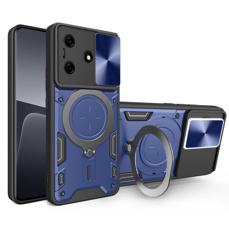 CD Texture Sliding Camshield Magnetic Holder Phone Case, For Tecno Pova 8 5G, For Tecno Spark 50 5G, For Tecno Spark 50 4G, For Tecno Camon 50 Pro 4G, For Tecno Pova 6 Neo 4G, For Tecno Pova 6 4G, For Tecno Camon 30 Pro 5G, For Tecno Camon 30 4G / 5G  ...