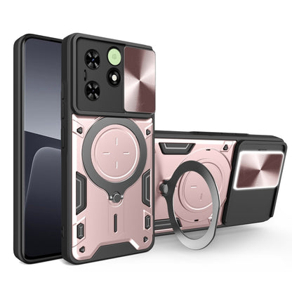 CD Texture Sliding Camshield Magnetic Holder Phone Case, For Tecno Pova 8 5G, For Tecno Spark 50 5G, For Tecno Spark 50 4G, For Tecno Camon 50 Pro 4G, For Tecno Pova 6 Neo 4G, For Tecno Pova 6 4G, For Tecno Camon 30 Pro 5G, For Tecno Camon 30 4G / 5G  ...