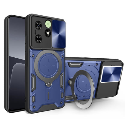 CD Texture Sliding Camshield Magnetic Holder Phone Case, For Tecno Pova 8 5G, For Tecno Spark 50 5G, For Tecno Spark 50 4G, For Tecno Camon 50 Pro 4G, For Tecno Pova 6 Neo 4G, For Tecno Pova 6 4G, For Tecno Camon 30 Pro 5G, For Tecno Camon 30 4G / 5G  ...