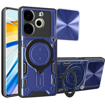 CD Texture Sliding Camshield Magnetic Holder Phone Case, For Tecno Pova 8 5G, For Tecno Spark 50 5G, For Tecno Spark 50 4G, For Tecno Camon 50 Pro 4G, For Tecno Pova 6 Neo 4G, For Tecno Pova 6 4G, For Tecno Camon 30 Pro 5G, For Tecno Camon 30 4G / 5G  ...