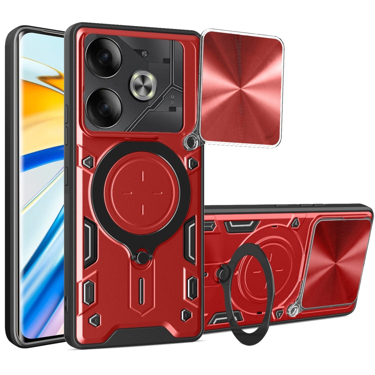 CD Texture Sliding Camshield Magnetic Holder Phone Case, For Tecno Pova 8 5G, For Tecno Spark 50 5G, For Tecno Spark 50 4G, For Tecno Camon 50 Pro 4G, For Tecno Pova 6 Neo 4G, For Tecno Pova 6 4G, For Tecno Camon 30 Pro 5G, For Tecno Camon 30 4G / 5G  ...