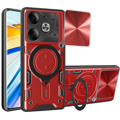 CD Texture Sliding Camshield Magnetic Holder Phone Case, For Tecno Pova 8 5G, For Tecno Spark 50 5G, For Tecno Spark 50 4G, For Tecno Camon 50 Pro 4G, For Tecno Pova 6 Neo 4G, For Tecno Pova 6 4G, For Tecno Camon 30 Pro 5G, For Tecno Camon 30 4G / 5G  ...