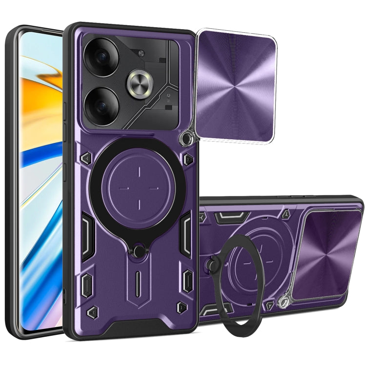 CD Texture Sliding Camshield Magnetic Holder Phone Case, For Tecno Pova 8 5G, For Tecno Spark 50 5G, For Tecno Spark 50 4G, For Tecno Camon 50 Pro 4G, For Tecno Pova 6 Neo 4G, For Tecno Pova 6 4G, For Tecno Camon 30 Pro 5G, For Tecno Camon 30 4G / 5G  ...