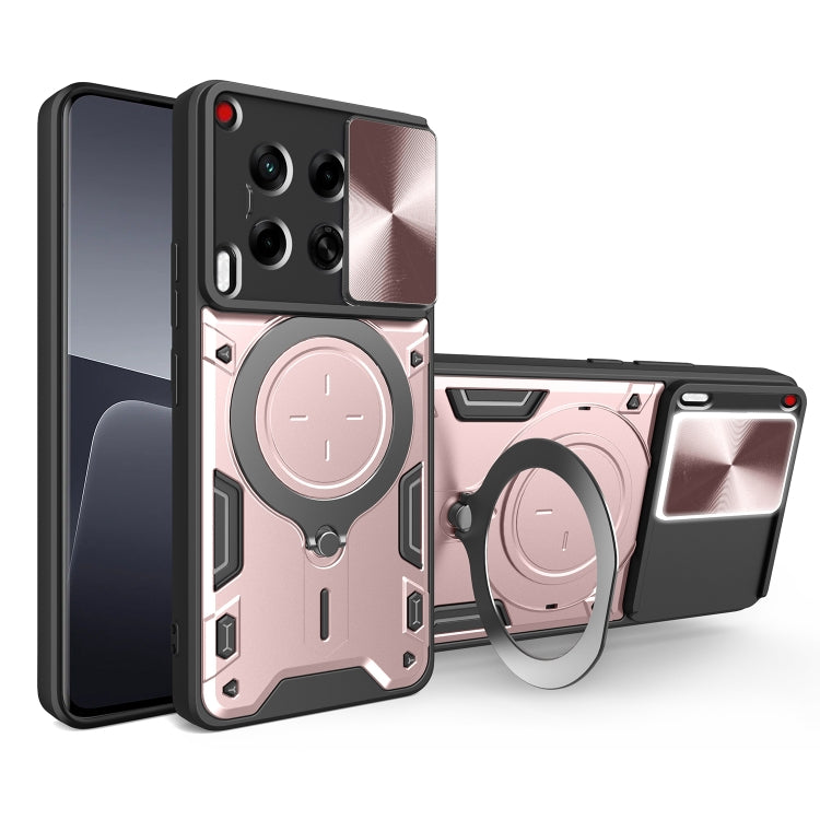 CD Texture Sliding Camshield Magnetic Holder Phone Case, For Tecno Pova 8 5G, For Tecno Spark 50 5G, For Tecno Spark 50 4G, For Tecno Camon 50 Pro 4G, For Tecno Pova 6 Neo 4G, For Tecno Pova 6 4G, For Tecno Camon 30 Pro 5G, For Tecno Camon 30 4G / 5G  ...