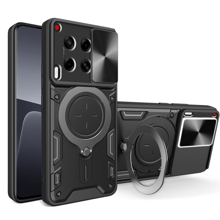 CD Texture Sliding Camshield Magnetic Holder Phone Case, For Tecno Pova 8 5G, For Tecno Spark 50 5G, For Tecno Spark 50 4G, For Tecno Camon 50 Pro 4G, For Tecno Pova 6 Neo 4G, For Tecno Pova 6 4G, For Tecno Camon 30 Pro 5G, For Tecno Camon 30 4G / 5G  ...