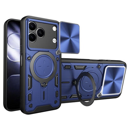 CD Texture Sliding Camshield Magnetic Holder Phone Case, For Tecno Pova 8 5G, For Tecno Spark 50 5G, For Tecno Spark 50 4G, For Tecno Camon 50 Pro 4G, For Tecno Pova 6 Neo 4G, For Tecno Pova 6 4G, For Tecno Camon 30 Pro 5G, For Tecno Camon 30 4G / 5G  ...