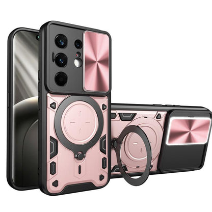 CD Texture Sliding Camshield Magnetic Holder Phone Case, For Tecno Pova 8 5G, For Tecno Spark 50 5G, For Tecno Spark 50 4G, For Tecno Camon 50 Pro 4G, For Tecno Pova 6 Neo 4G, For Tecno Pova 6 4G, For Tecno Camon 30 Pro 5G, For Tecno Camon 30 4G / 5G  ...