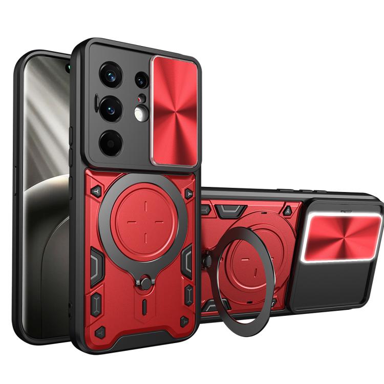 CD Texture Sliding Camshield Magnetic Holder Phone Case, For Tecno Pova 8 5G, For Tecno Spark 50 5G, For Tecno Spark 50 4G, For Tecno Camon 50 Pro 4G, For Tecno Pova 6 Neo 4G, For Tecno Pova 6 4G, For Tecno Camon 30 Pro 5G, For Tecno Camon 30 4G / 5G  ...
