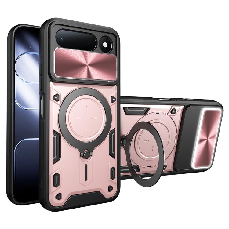 CD Texture Sliding Camshield Magnetic Holder Phone Case, For Tecno Pova 8 5G, For Tecno Spark 50 5G, For Tecno Spark 50 4G, For Tecno Camon 50 Pro 4G, For Tecno Pova 6 Neo 4G, For Tecno Pova 6 4G, For Tecno Camon 30 Pro 5G, For Tecno Camon 30 4G / 5G  ...