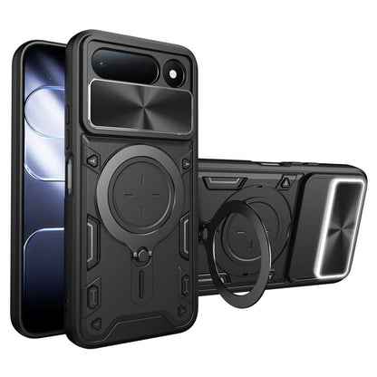 CD Texture Sliding Camshield Magnetic Holder Phone Case, For Tecno Pova 8 5G, For Tecno Spark 50 5G, For Tecno Spark 50 4G, For Tecno Camon 50 Pro 4G, For Tecno Pova 6 Neo 4G, For Tecno Pova 6 4G, For Tecno Camon 30 Pro 5G, For Tecno Camon 30 4G / 5G  ...