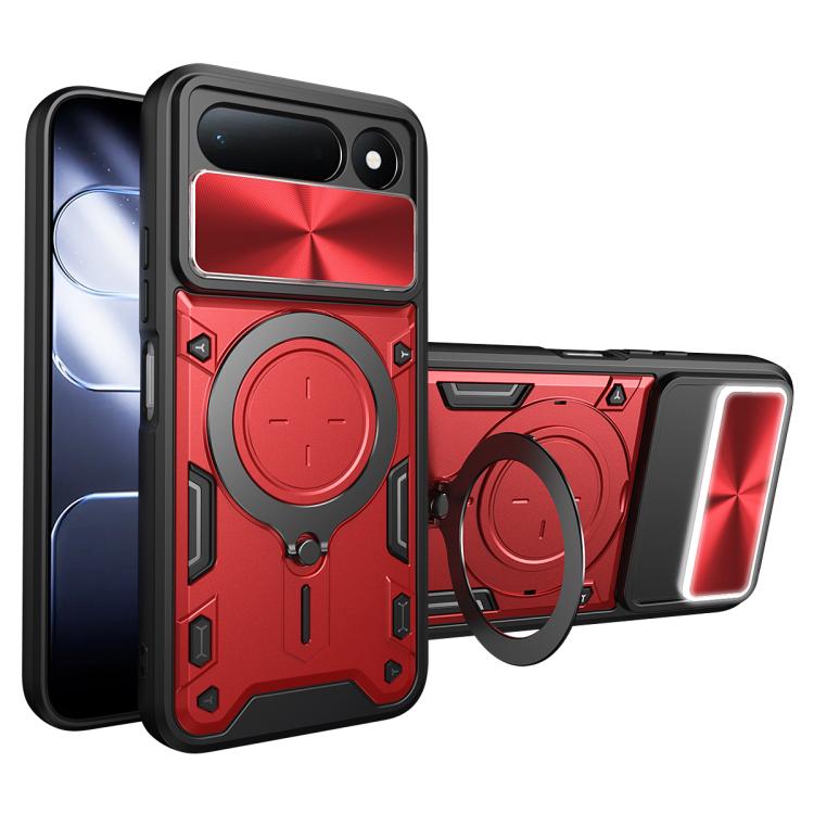 CD Texture Sliding Camshield Magnetic Holder Phone Case, For Tecno Pova 8 5G, For Tecno Spark 50 5G, For Tecno Spark 50 4G, For Tecno Camon 50 Pro 4G, For Tecno Pova 6 Neo 4G, For Tecno Pova 6 4G, For Tecno Camon 30 Pro 5G, For Tecno Camon 30 4G / 5G  ...