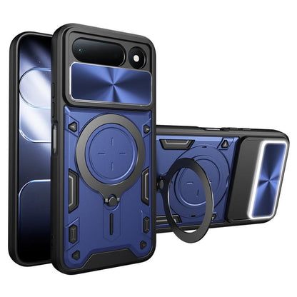 CD Texture Sliding Camshield Magnetic Holder Phone Case, For Tecno Pova 8 5G, For Tecno Spark 50 5G, For Tecno Spark 50 4G, For Tecno Camon 50 Pro 4G, For Tecno Pova 6 Neo 4G, For Tecno Pova 6 4G, For Tecno Camon 30 Pro 5G, For Tecno Camon 30 4G / 5G  ...
