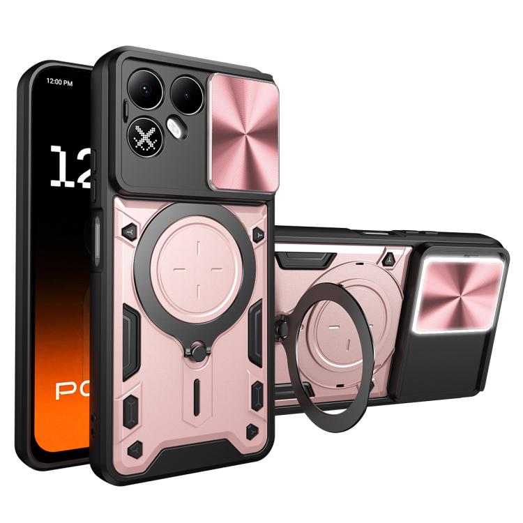 CD Texture Sliding Camshield Magnetic Holder Phone Case, For Tecno Pova 8 5G, For Tecno Spark 50 5G, For Tecno Spark 50 4G, For Tecno Camon 50 Pro 4G, For Tecno Pova 6 Neo 4G, For Tecno Pova 6 4G, For Tecno Camon 30 Pro 5G, For Tecno Camon 30 4G / 5G  ...