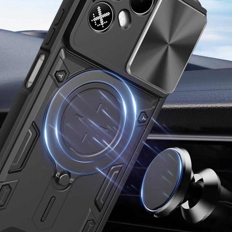 CD Texture Sliding Camshield Magnetic Holder Phone Case, For Tecno Pova 8 5G, For Tecno Spark 50 5G, For Tecno Spark 50 4G, For Tecno Camon 50 Pro 4G, For Tecno Pova 6 Neo 4G, For Tecno Pova 6 4G, For Tecno Camon 30 Pro 5G, For Tecno Camon 30 4G / 5G  ...