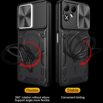 CD Texture Sliding Camshield Magnetic Holder Phone Case, For Tecno Pova 8 5G, For Tecno Spark 50 5G, For Tecno Spark 50 4G, For Tecno Camon 50 Pro 4G, For Tecno Pova 6 Neo 4G, For Tecno Pova 6 4G, For Tecno Camon 30 Pro 5G, For Tecno Camon 30 4G / 5G  ...