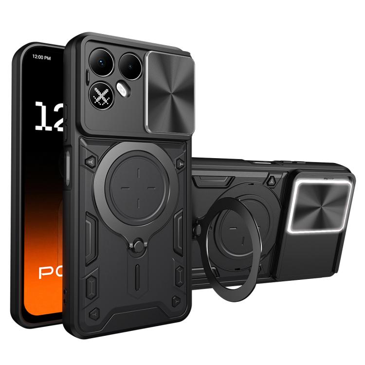 CD Texture Sliding Camshield Magnetic Holder Phone Case, For Tecno Pova 8 5G, For Tecno Spark 50 5G, For Tecno Spark 50 4G, For Tecno Camon 50 Pro 4G, For Tecno Pova 6 Neo 4G, For Tecno Pova 6 4G, For Tecno Camon 30 Pro 5G, For Tecno Camon 30 4G / 5G  ...