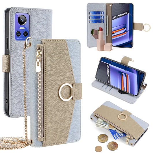 Crossbody Litchi Texture Leather Phone Case, For Realme GT Neo 3, For Realme 9 Pro+, For Realme C35, For Realme 9 Pro, For Realme GT2 Pro, For Realme Narzo 50A, For Realme 8i, For Realme GT Neo2 5G, For Realme GT Master / Q3 Pro Carnival, For Realme C2...