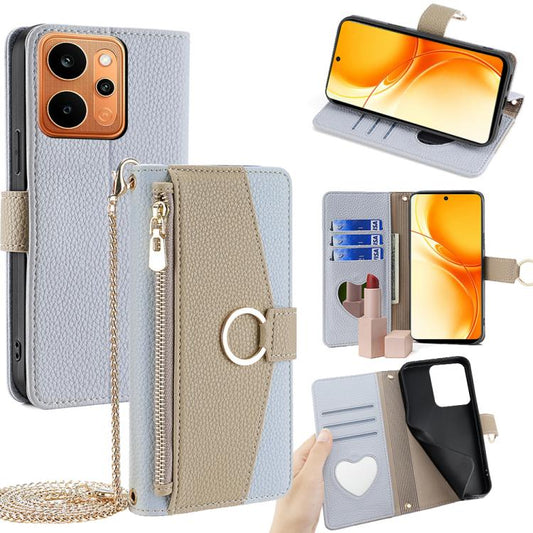 Crossbody Litchi Texture Leather Phone Case, For Realme P4 Power 5G, For Realme Note 80 4G, For Realme C83 5G, For Realme Neo8 5G, For Realme 16 5G Global, For Realme 16 Pro+ 5G, For Realme 16 Pro 5G, For Realme GT 8 Pro Global, For Realme C85 5G      ...