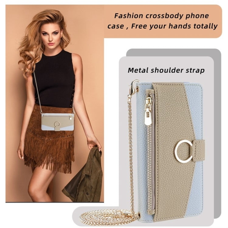 Crossbody Litchi Texture Leather Phone Case, For Tecno Camon 18 / 18 P