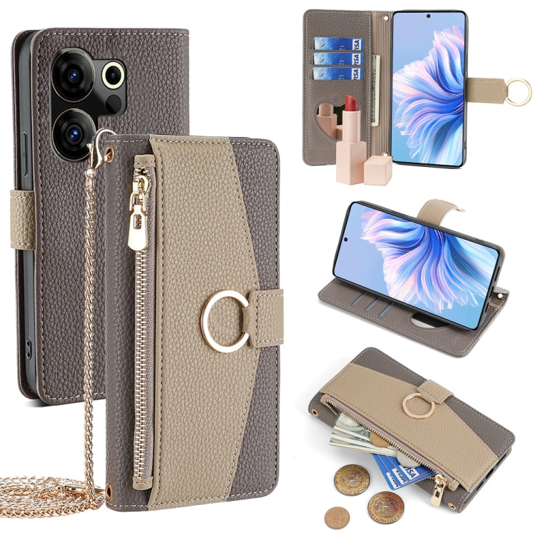 Crossbody Litchi Texture Leather Phone Case, For Tecno Pova Curve 2 5G, For Tecno Camon 50 Pro 4G, For Tecno Camon 50 4G, For Tecno Pova Slim 5G, For Tecno Pova 7 Pro, For Tecno Pova 7 5G, For Tecno Spark 40 Pro+ 4G, For Tecno Spark 40 Pro 4G          ...