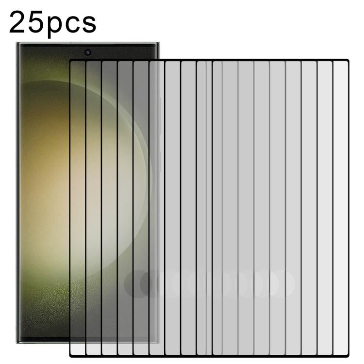 25pcs Full Glue Screen Tempered Glass Film, Support Fingerprint Unlocking, For Samsung Galaxy S25 Edge 5G, For Samsung Galaxy S25 5G, For Samsung Galaxy S25+ 5G, For Samsung Galaxy S25 Ultra 5G, For Samsung Galaxy S24 Ultra 5G, For Samsung Galaxy S24+ ...