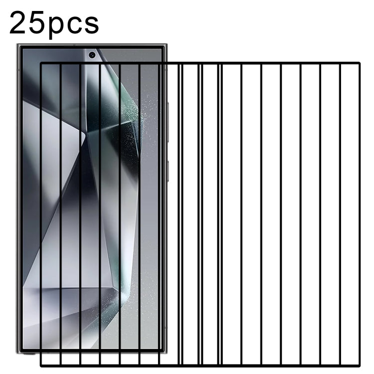 25pcs Full Glue Screen Tempered Glass Film, Support Fingerprint Unlocking, For Samsung Galaxy S25 Edge 5G, For Samsung Galaxy S25 5G, For Samsung Galaxy S25+ 5G, For Samsung Galaxy S25 Ultra 5G, For Samsung Galaxy S24 Ultra 5G, For Samsung Galaxy S24+ ...