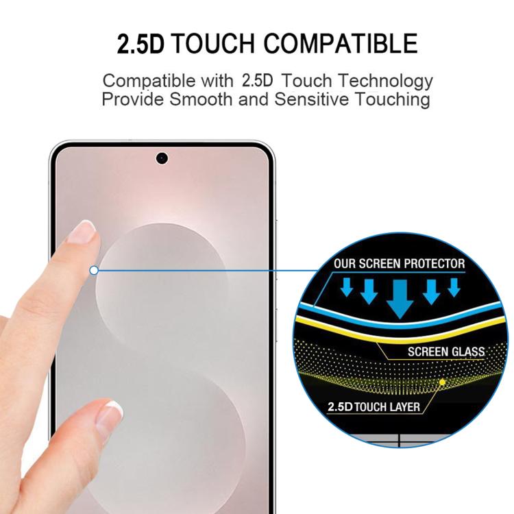 25pcs Full Glue Screen Tempered Glass Film, Support Fingerprint Unlocking, For Samsung Galaxy S25 Edge 5G, For Samsung Galaxy S25 5G, For Samsung Galaxy S25+ 5G, For Samsung Galaxy S25 Ultra 5G, For Samsung Galaxy S24 Ultra 5G, For Samsung Galaxy S24+ ...